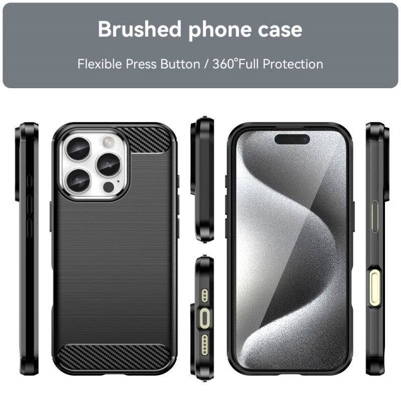 Case iPhone 16 Pro Puhelinkuoret Harjattu Hiilikuitu