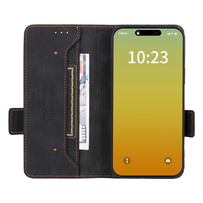 Kotelot iPhone 16 Pro Double Clasp Retro Style