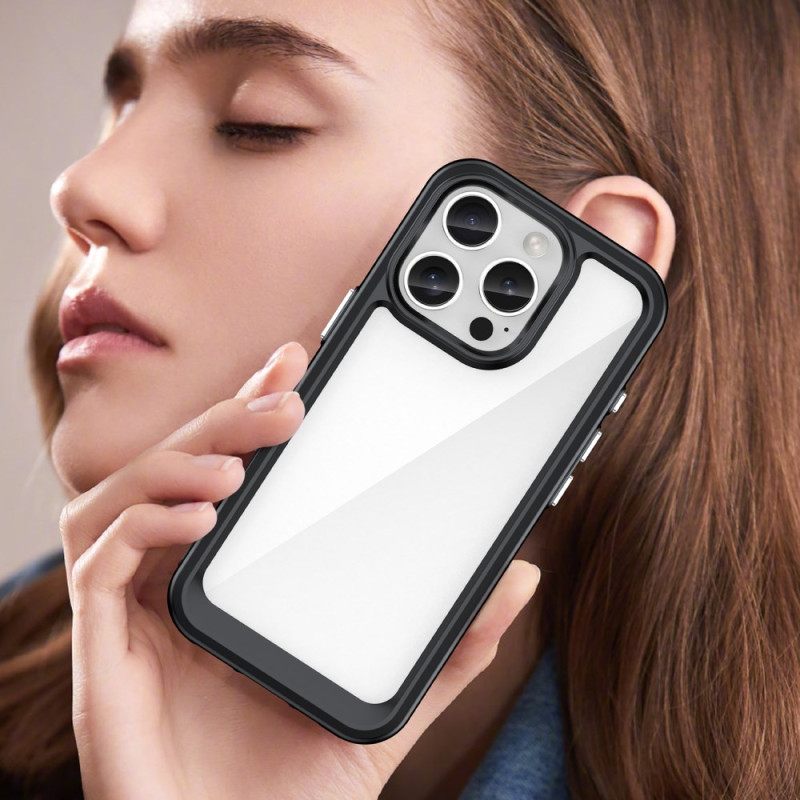 Kuori iPhone 16 Pro Akryyli Ja Silikoni Suojakuori