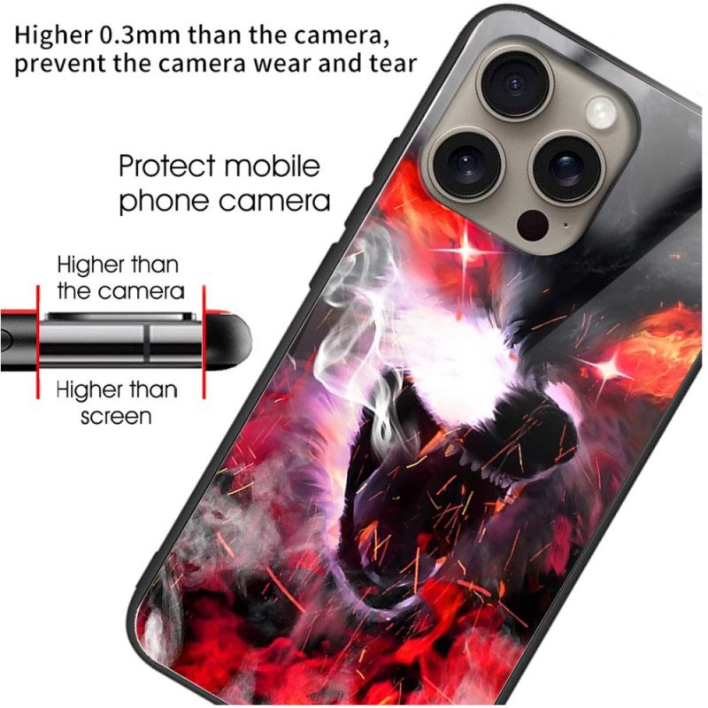 Kuori iPhone 16 Pro Fierce Wolf Karkaistu Lasi