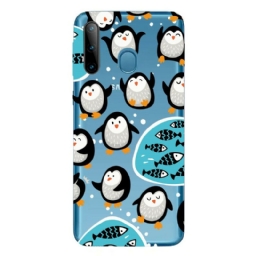 Case Samsung Galaxy M11 Penguins And Fishes