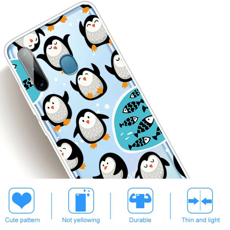 Case Samsung Galaxy M11 Penguins And Fishes