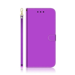 Flip Case Samsung Galaxy M11 Keinonahkainen Peilin Kansi