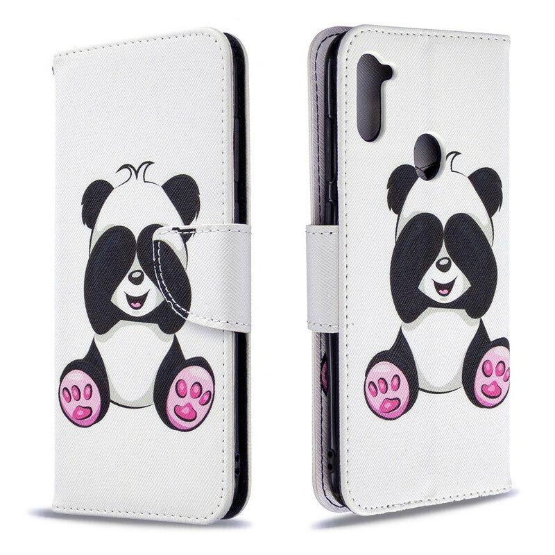 Kotelot Samsung Galaxy M11 Panda Hauskaa