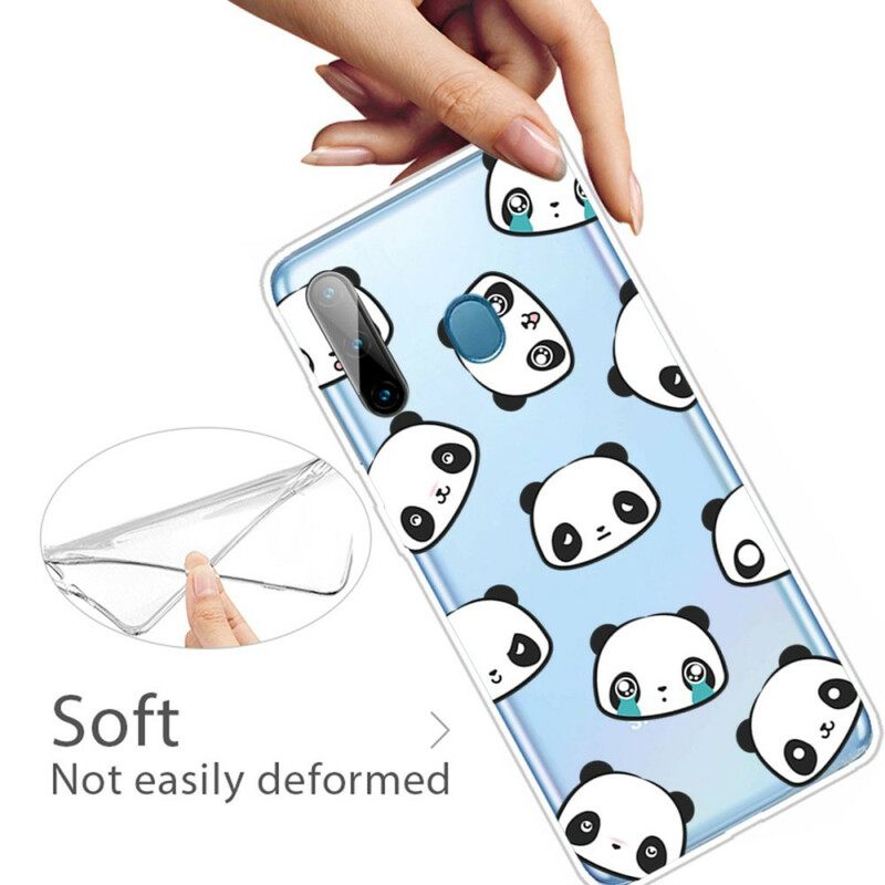 Kuori Samsung Galaxy M11 Transparent Sentimental Pandas