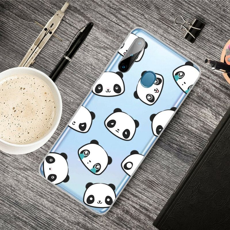 Kuori Samsung Galaxy M11 Transparent Sentimental Pandas