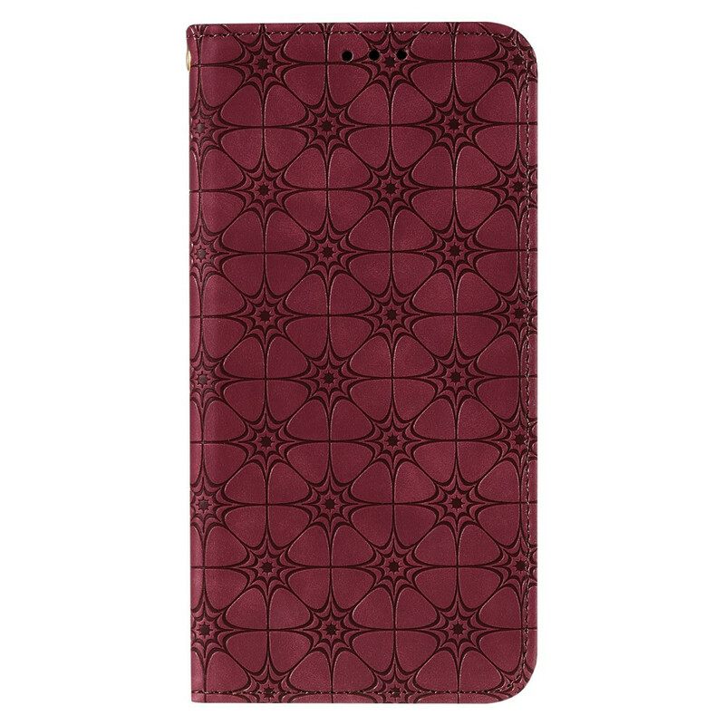 Puhelinkuoret Samsung Galaxy M11 Kotelot Flip Baroque Flowers