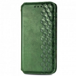 Puhelinkuoret Samsung Galaxy M11 Kotelot Flip Diamond Texture Leather Effect