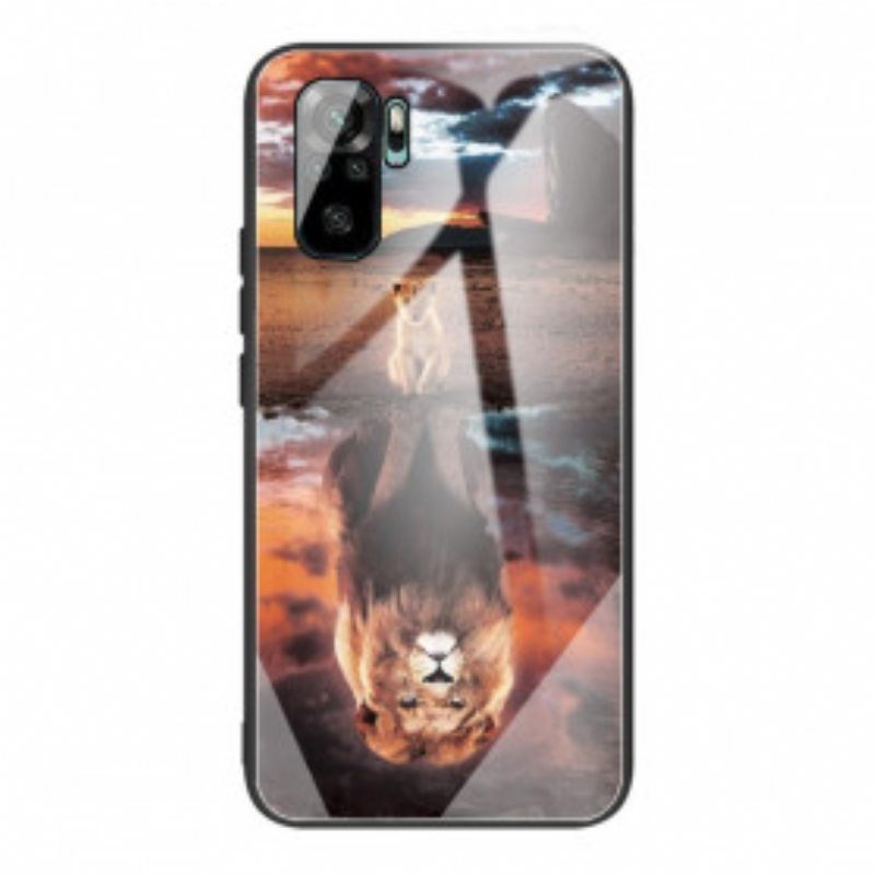 Case Poco M5s Lion Cub's Dream Karkaistu Lasi