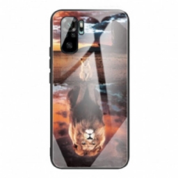 Case Poco M5s Lion Cub's Dream Karkaistu Lasi