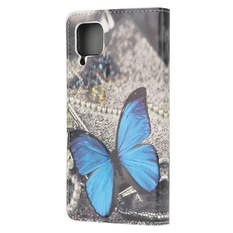 Kotelot Huawei P40 Lite Blue Butterfly