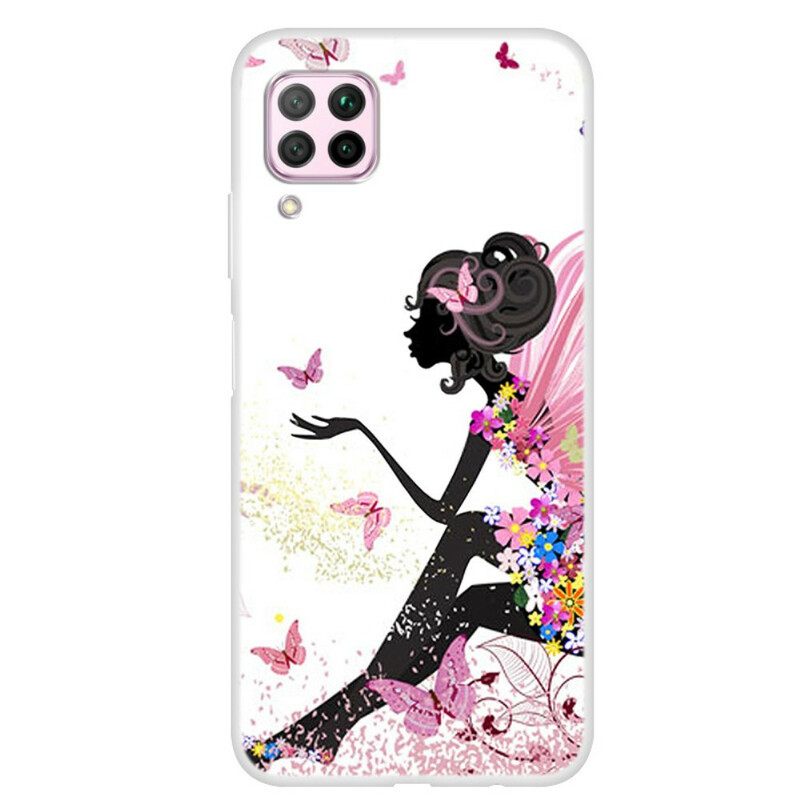 Kuori Huawei P40 Lite Butterfly Lady