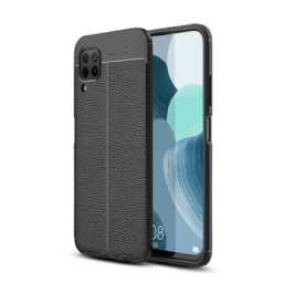 Kuori Huawei P40 Lite Double Line Litchi Leather Effect