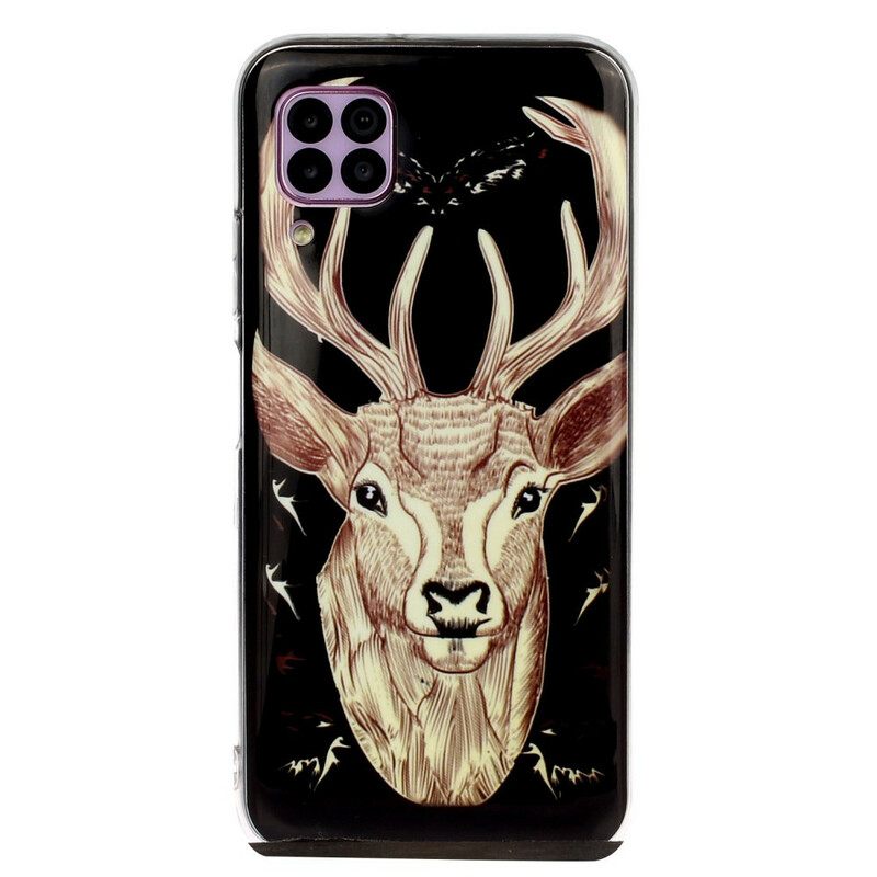 Kuori Huawei P40 Lite Fluorescent Majestic Stag