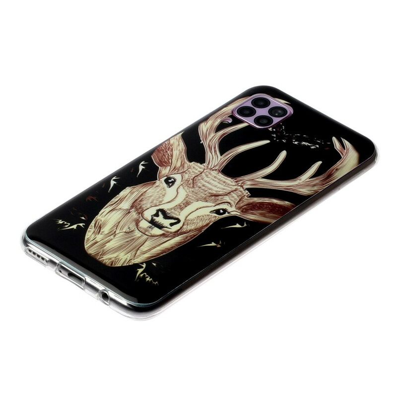 Kuori Huawei P40 Lite Fluorescent Majestic Stag