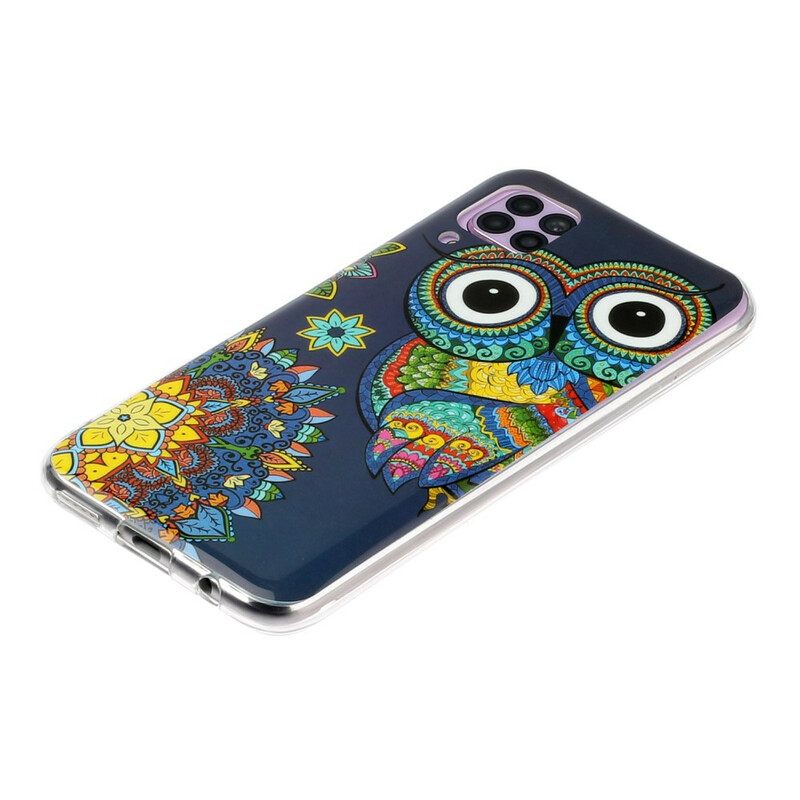 Kuori Huawei P40 Lite Owl Fluoresoiva Mandala