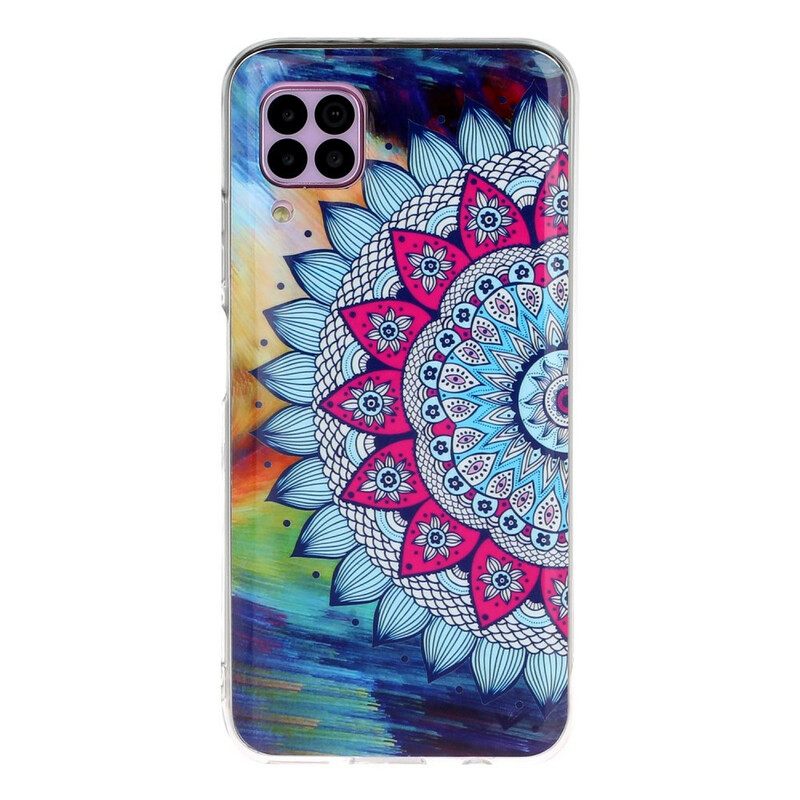 Kuori Huawei P40 Lite Owl Fluoresoiva Mandala