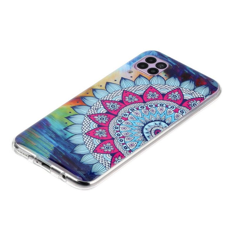 Kuori Huawei P40 Lite Owl Fluoresoiva Mandala