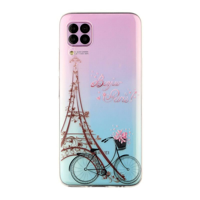 Kuori Huawei P40 Lite Transparent Hei Paris