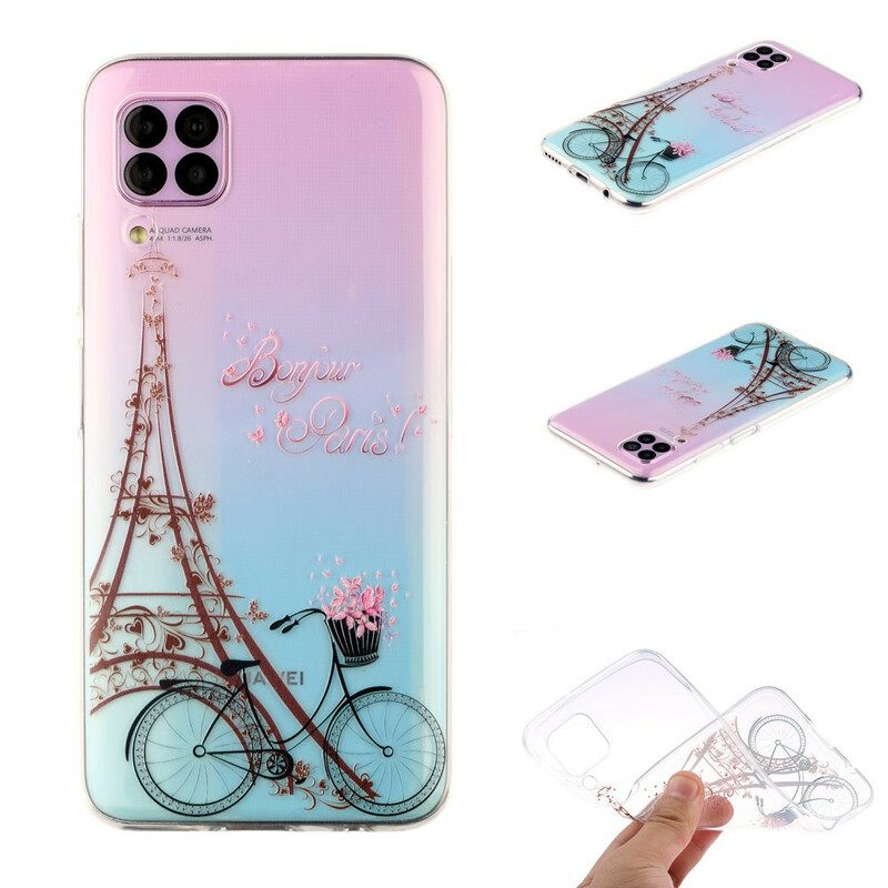 Kuori Huawei P40 Lite Transparent Hei Paris