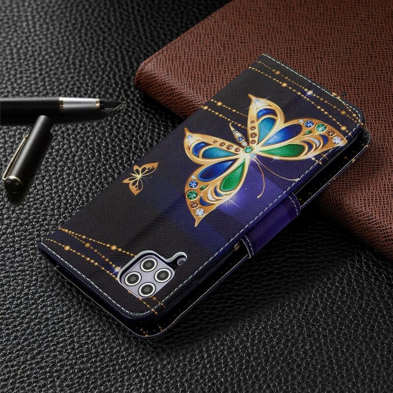 Nahkakotelo Huawei P40 Lite Butterflies Kings