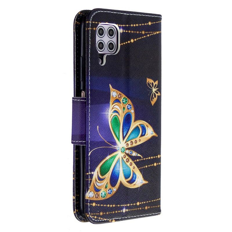 Nahkakotelo Huawei P40 Lite Butterflies Kings