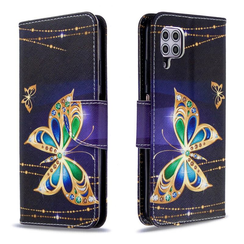 Nahkakotelo Huawei P40 Lite Butterflies Kings