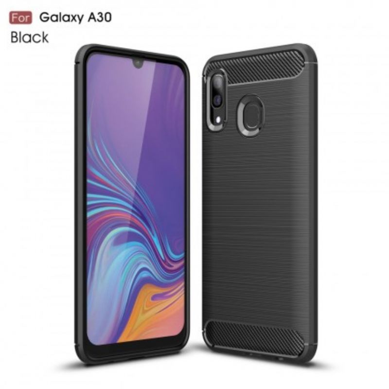 Case Samsung Galaxy A30 / A20 Harjattu Hiilikuitu