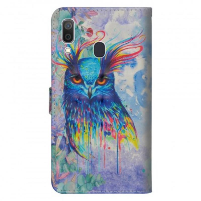 Flip Case Samsung Galaxy A30 / A20 Bird Watercolour