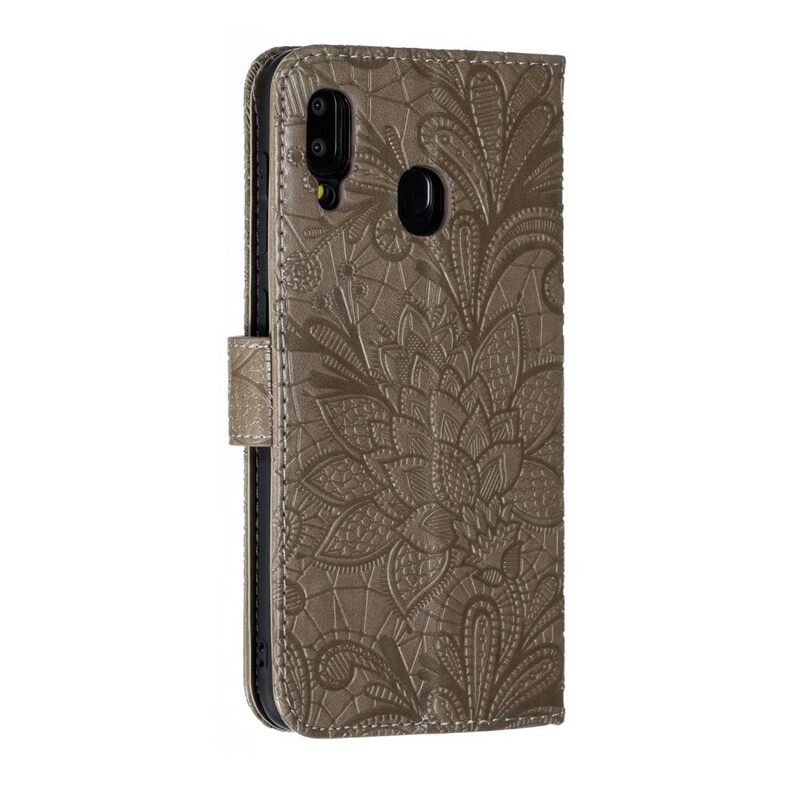 Kotelot Samsung Galaxy A30 / A20 Suojaketju Kuori Tribal Strap Flowers