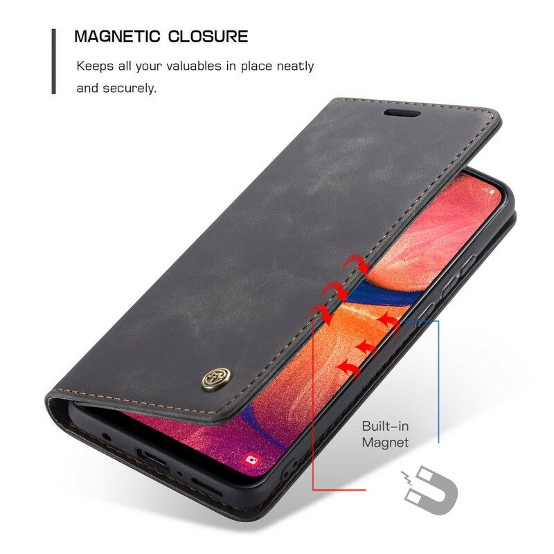 Puhelinkuoret Samsung Galaxy A30 / A20 Kotelot Flip Caseme Keinonahka