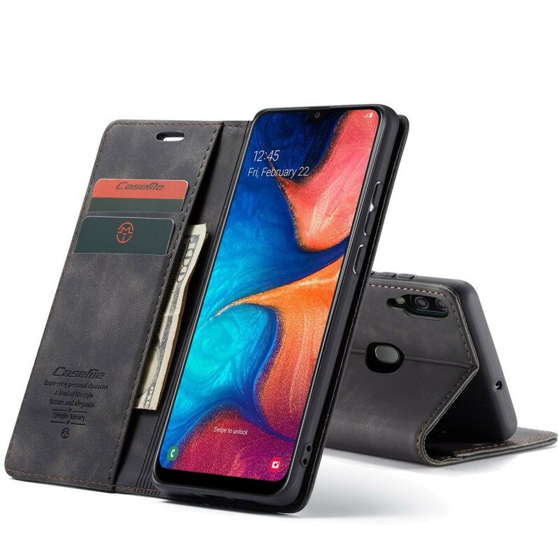 Puhelinkuoret Samsung Galaxy A30 / A20 Kotelot Flip Caseme Keinonahka