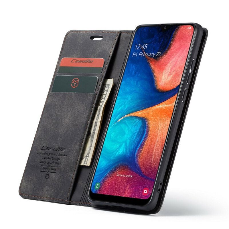 Puhelinkuoret Samsung Galaxy A30 / A20 Kotelot Flip Caseme Keinonahka