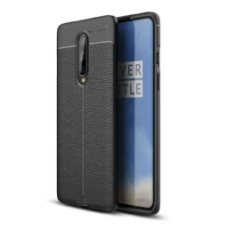 Kuori OnePlus 8 Double Line Litchi Leather Effect