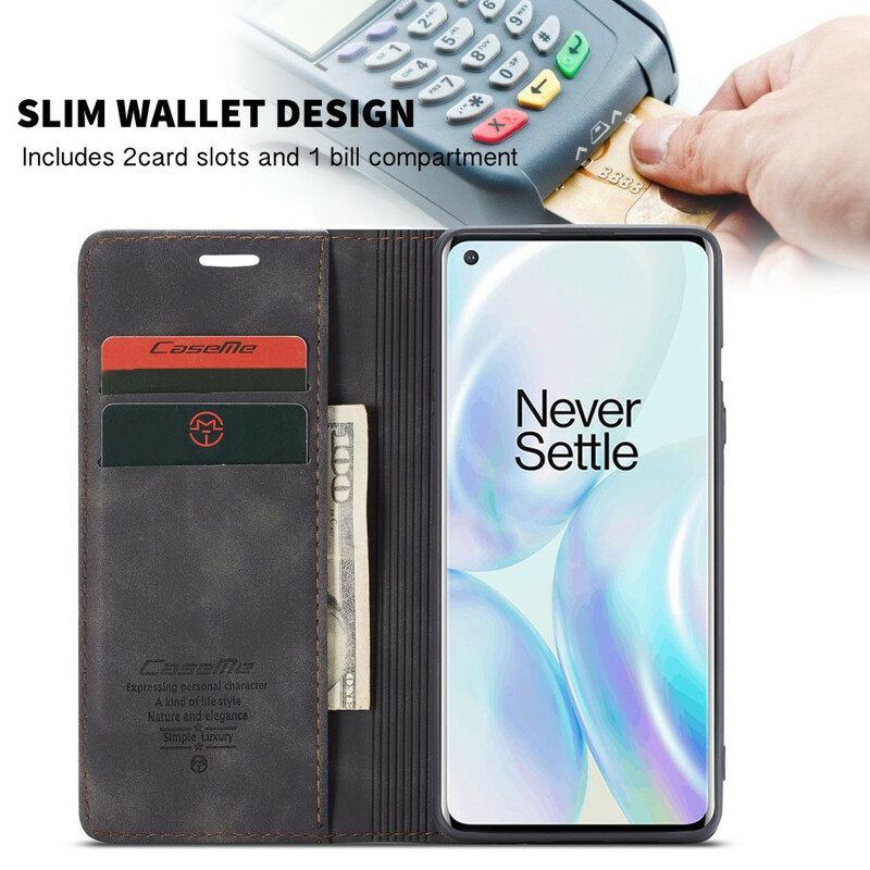 Puhelinkuoret OnePlus 8 Kotelot Flip Caseme Keinonahka