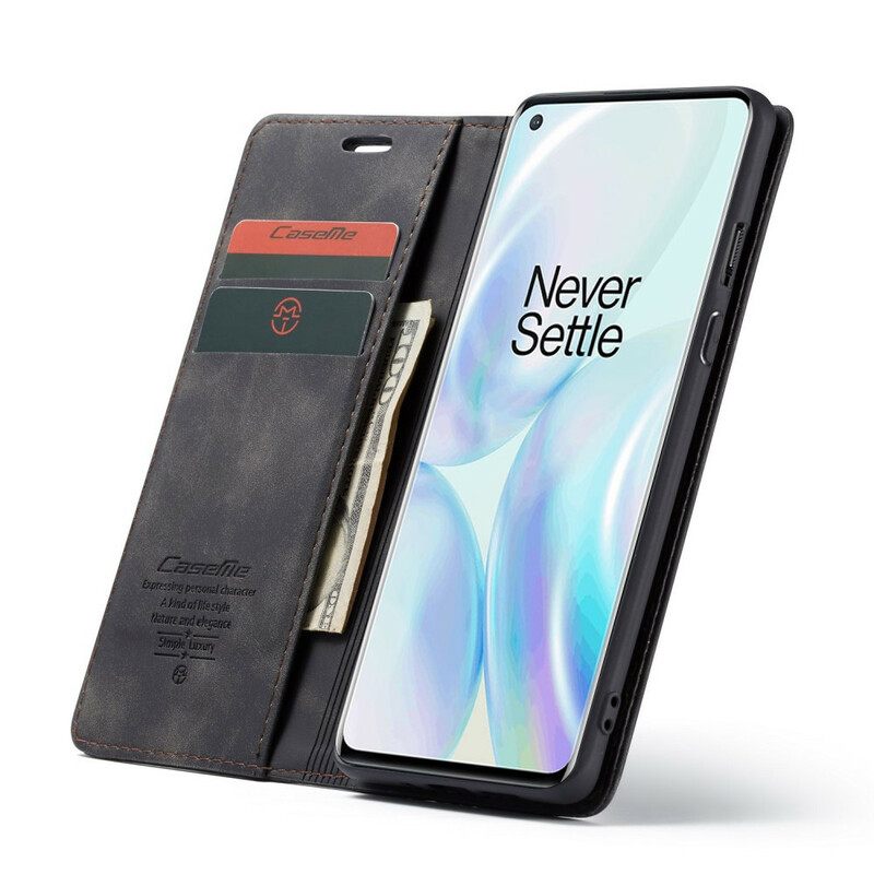 Puhelinkuoret OnePlus 8 Kotelot Flip Caseme Keinonahka