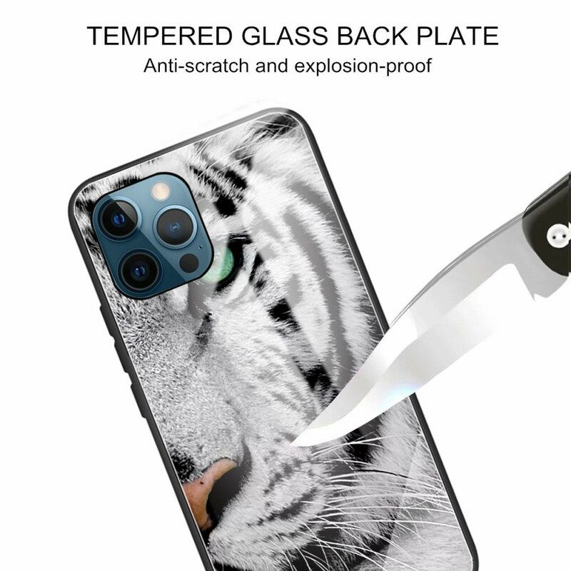 Case iPhone 13 Pro Tiger Tempered Glass