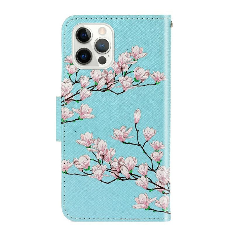 Flip Case iPhone 13 Pro Suojaketju Kuori Thong Tree