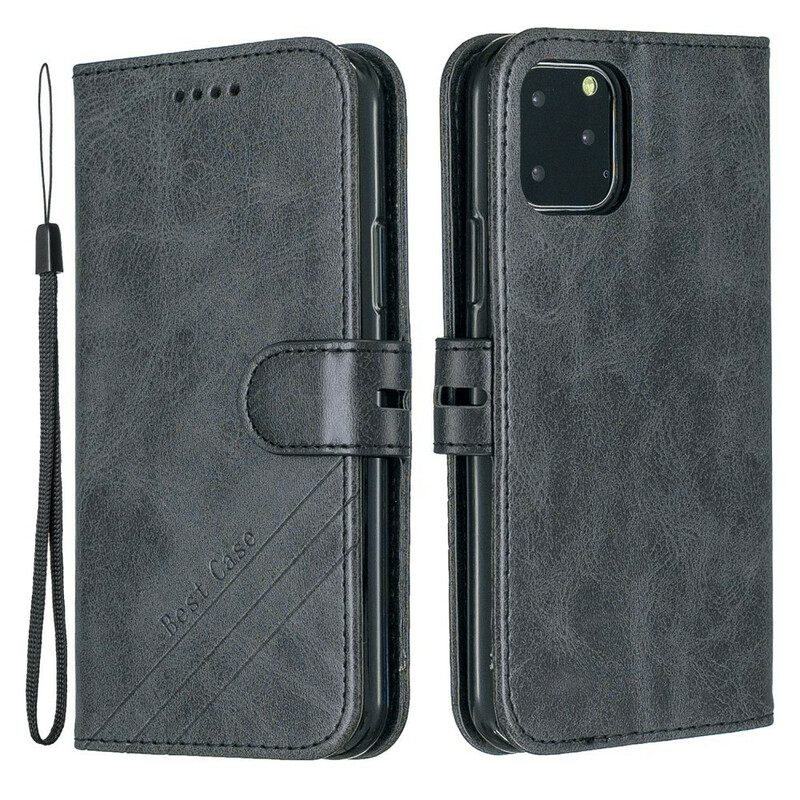 Kotelot iPhone 13 Pro Faux Leather Best Case