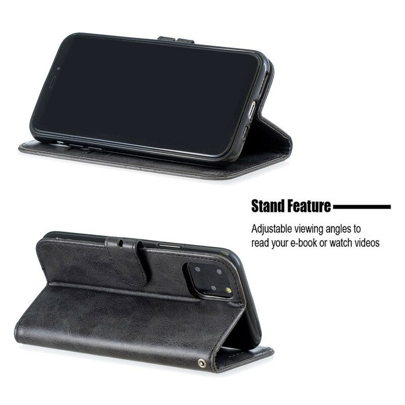 Kotelot iPhone 13 Pro Faux Leather Best Case