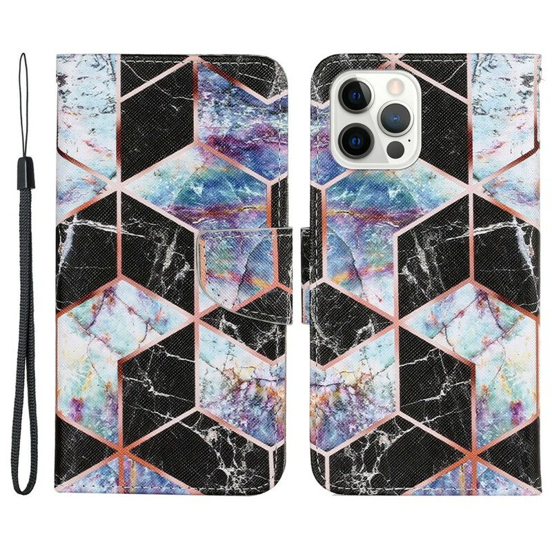 Kotelot iPhone 13 Pro Geometric Marble Style