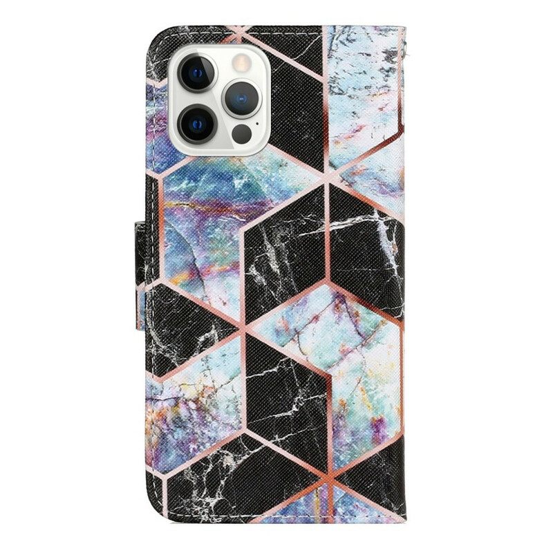 Kotelot iPhone 13 Pro Geometric Marble Style