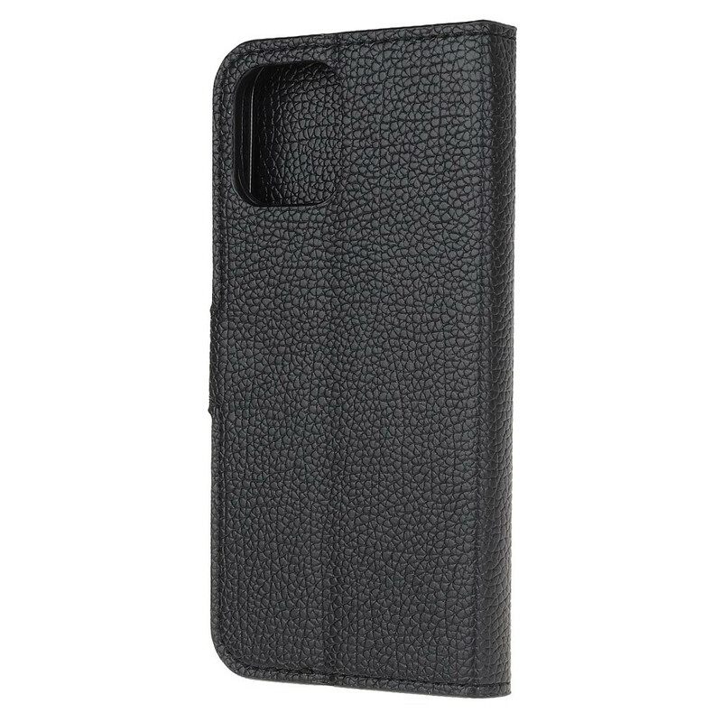 Kotelot iPhone 13 Pro Litchi Grain Leather Effect