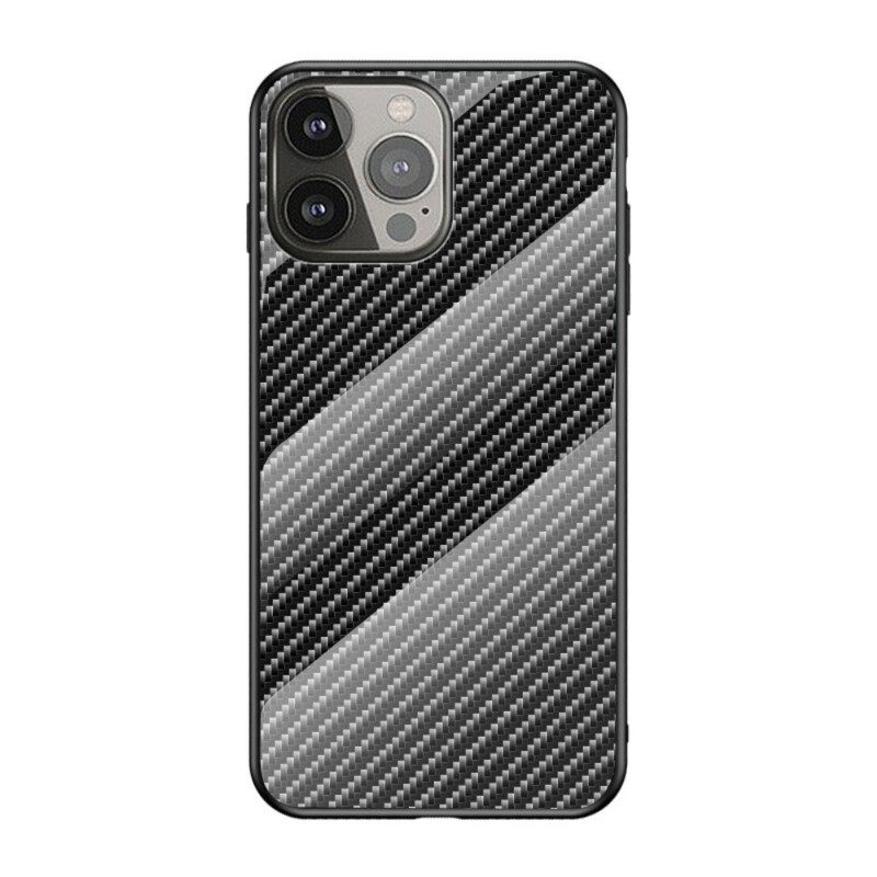 Kuori iPhone 13 Pro Carbon Fiber Karkaistu Lasi