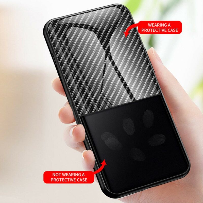 Kuori iPhone 13 Pro Carbon Fiber Karkaistu Lasi