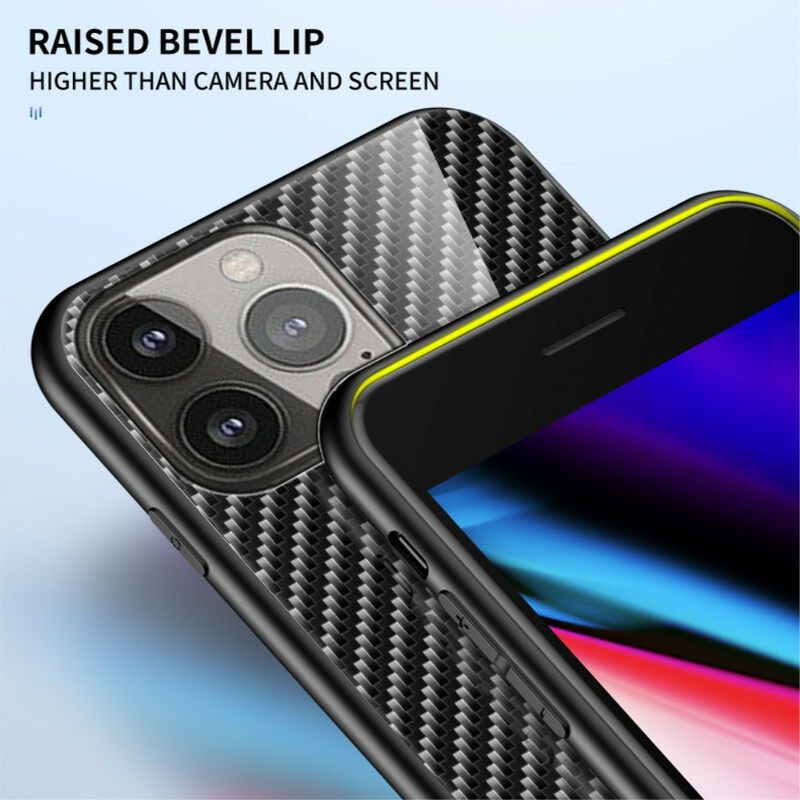 Kuori iPhone 13 Pro Carbon Fiber Karkaistu Lasi