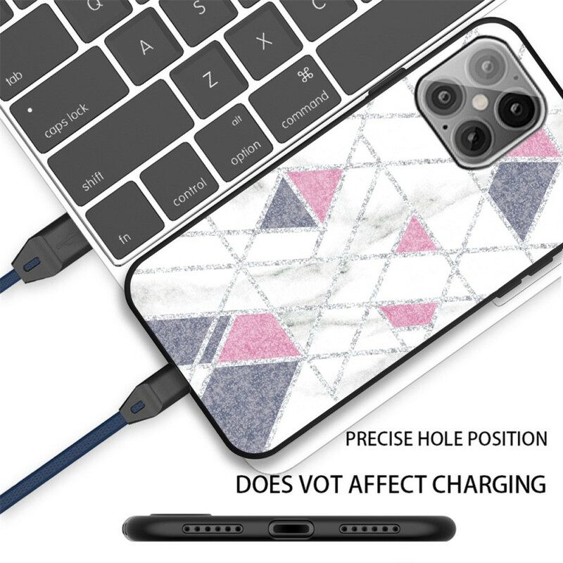 Kuori iPhone 13 Pro Glitter Marble