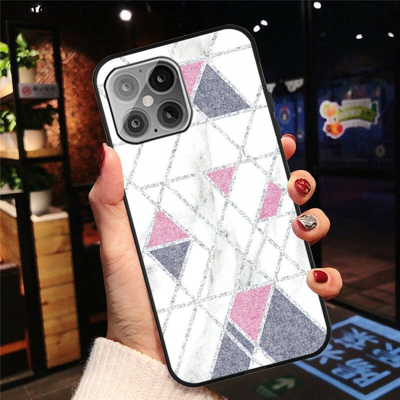 Kuori iPhone 13 Pro Glitter Marble