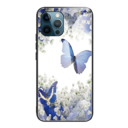 Kuori iPhone 13 Pro Tempered Glass Butterflies Design