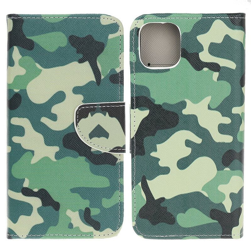 Nahkakotelo iPhone 13 Pro Military Camouflage